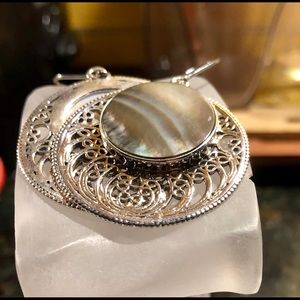 Pangea Mines Black MOP Earrings MSRP $379.99